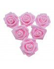 20 sztuk 6 cm Pretty Rose z pianki PE sztuczny kwiat głowy dla DIY bukiet ślubny Garland kula z kwiatów prezent pudełko do domu 