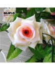 2.4 m jedwabiu sztuczne róże kwiaty Rattan ciąg winorośli z zielonymi liśćmi dla Wedding Garden Decoration Home wiszące Garland 