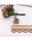 12 sztuk/partia sztuczne pączki kwiatowe drutu macierzystych/małżeństwo liści pręcik DIY wieniec pudełko ślubne dekoracji