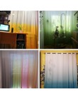 Gradient zasłony okienne do salonu sypialnia tiulowe zasłony kuchenne i zasłony na okno zaciemniające 75%
