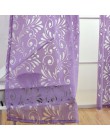 Gotowe zaciemniające zasłony niewidomych panel tkaniny na okno fioletowy zasłony salon leczenia okna fioletowy czarny biały