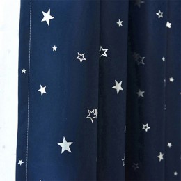 Błyszczące gwiazdy dzieci tkaniny zasłony dla dzieci chłopiec dziewczyna sypialnia salon niebieski/różowy zasłony zaciemniające 