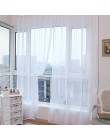 Kurtyna czysty kolor Tulle drzwi okno zasłony zasłony Panel Sheer szalik lambrekiny nowoczesne sypialnia zasłony do salonu Corti