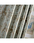 Europejski adamaszku zasłony do salonu luksusowe żakardowe zasłony niewidomych panel okienny tkaniny zasłony do sypialni cieniow