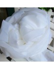 Biały zasłony jednolity biały Tulle nowoczesne zasłony do salonu prześwitujące zasłony z tiulu okno Sheer do sypialni 184 & 30