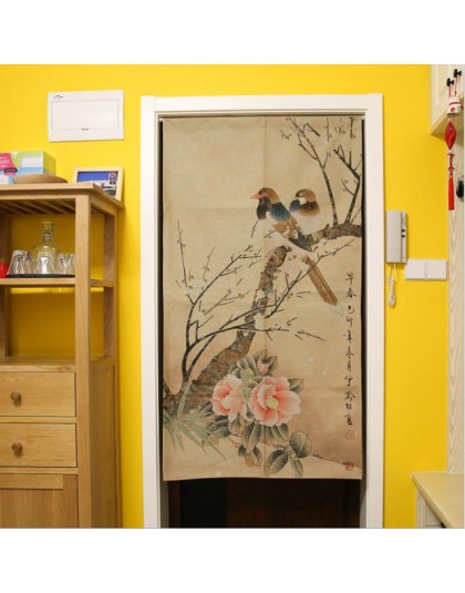 XIAOKENAI 85x120 cm 85x150 cm tradycyjny chiński drzwi dekoracyjne kurtyny zasłony wystrój domu dzielnik do sypialni kuchnia