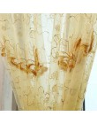 Francuski romantyczny świeci motyl haftowane zasłona typu woal Panel okno tekstylia domowe sypialnia zasłony Tulle Cortinas T & 