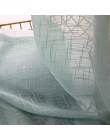 Japonia jednolity Tulle zasłony do sypialni okno Sheer zasłony do salonu kuchni nowoczesne woal zasłona rolety zasłony