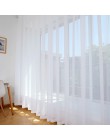 Europa jednolity biały Sheer zasłony do kuchni okna zasłona tiulowa do salonu nowoczesne zasłona typu woal zabiegi okna