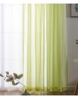 Gorąca sprzedaż Rainbow stałe woal drzwi zasłony zasłony Panel Sheer Tulle dla Home Decor salon sypialnia kuchnia P184Z15