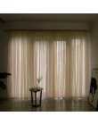 Jednolity kolor linii kurtyny okno String zasłony do salonu sypialni zasłona Panel Sheer Tulle nowoczesne zabiegi okna