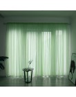 Jednolity kolor zasłona tiulowa zasłona okna String zasłony do salonu sypialnia Panel Sheer Tulle nowoczesne zabiegi okna