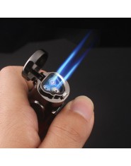 Widoczne gazu niebieski zapalniczka zapalniczki Turbo w sprayu pistolet elektroniczny zapalniczka gazowa lżejsze 1300C butan pap