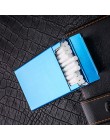 Ultra cienki moda rury osobowość twórcza Cigaret Case Slim suwak metalowy papierośnica aluminium pudełko lufka