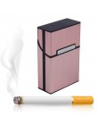 2018 osobowości twórczej aluminium papierośnica moda męska cygarowy uchwyt na papierosy kieszonkowy pojemnik do przechowywania p