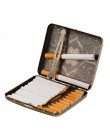 2018 osobowość kreatywny Vintage Metal papierośnica moda męska cygarowy uchwyt na papierosy kieszonkowy Box pojemnik pudełko na 