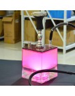 2019 Arab akrylowe zestaw do fajki wodnej, szisza Cachimba Shisha Narguile światła LED węgiel drzewny Tigela podstawa do fajki S