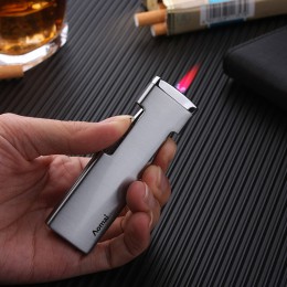 Boczne zapłonu Metal latarka Turbo lżejsze Mini papierosy zapalniczki gazowe zapalniczki elektroniczne zapalniczki butan 1300C p