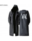 JPZYLFKZL stylowe EVA czarny płaszcz przeciwdeszczowy dla dorosłych Alan Walker wzór na zewnątrz męska długi styl piesze wyciecz