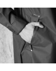 JPZYLFKZL stylowe EVA czarny płaszcz przeciwdeszczowy dla dorosłych Alan Walker wzór na zewnątrz męska długi styl piesze wyciecz