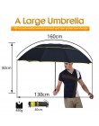 130cm duże najwyższej jakości parasol mężczyzna deszcz kobieta wiatroszczelna duża Paraguas mężczyzna kobiet słońce 3 Floding du