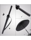 GQIYIBBEI kreatywny długi uchwyt duży wiatroszczelny miecz samuraja parasol japoński ninja-jak słońce deszcz prosty parasol inst
