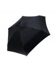 Kobiety luksusowe lekki Parasol czarny powłoka Parasol 5 krotnie słońce deszcz Parasol Unisex podróży przenośne kieszonkowe mini