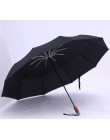 Oryginalny marka duży składany Parasol deszcz 1.2 metrów biznes mężczyźni automatyczne parasole wiatroszczelna męski Parasol cie