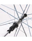 Przezroczysty Parasol z długą rączką z tworzywa sztucznego EVA przezroczysty liść klatka Parasol słoneczny Parasol Parasol żeńsk