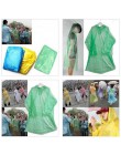1 sztuk mężczyźni kobiety dorosłych jednorazowe przezroczysty płaszcz przeciwdeszczowy wodoodporny kaptur Poncho podróży Camping