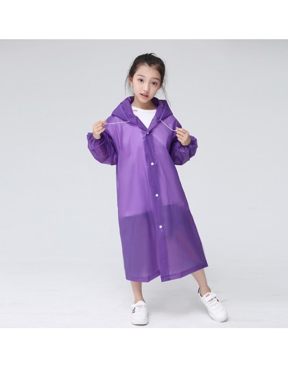 Keconutbear moda EVA płaszcz przeciwdeszczowy dla dzieci zagęszczony wodoodporny płaszcz przeciwdeszczowy dla dzieci przezroczys