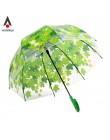 Yesello przezroczysty zagęścić pcv grzyby zielone liście deszcz jasny liść bańka parasol