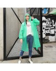 2019 moda kobiety mężczyźni dorosłych środowiska EVA przeźroczysty płaszcz przeciwdeszczowy z kapturem na deszcz płaszcz przeciw