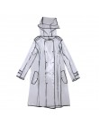EVA przeźroczysty płaszcz przeciwdeszczowy długi płaszcz przeciwdeszczowy dla kobiet wodoodporna kurtka wiatrówka poncho przeciw