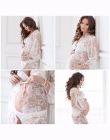 Fotografia rekwizyty ubrania ciążowe sukienki dla kobiet w ciąży ciąża odzież sesja zdjęciowa biały black lace dress odzież
