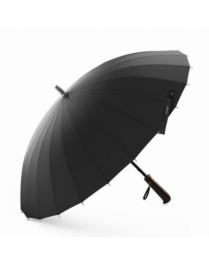 OLYCAT 24K proste długie parasol wiatroszczelna mocne drewniane uchwyt parasol deszcz kobiety mężczyźni biznes marka z włókna sz