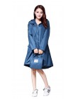 Freesmily damskie modne poncho przeciwdeszczowe wodoodporna deszcz płaszcz z kapturem rękawy i kieszeni