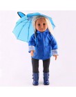 18 Cal parasol dla American Girl Doll zabawki akcesoria mini parasol śliczny uśmiech wzór parasol wielu kolor lalki parasol