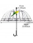 SAFEBET przezroczyste klatka dla ptaków parasol Cartoon budynku parasole półautomatyczne Apollo miasta parasol długa rączka para