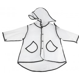 Przeźroczysty płaszcz przeciwdeszczowy chłopcy płaszcz przeciwdeszczowy z kapturem na zewnątrz przezroczysty wodoodporny dla dzi
