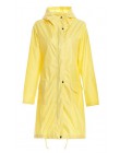Modne kolorowe płaszczyki przeciwdeszczowe damskie wodoodporne peleryny z kapturem zapinane na zamek żółte granatowe