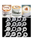 16 sztuk kawy ciasto z tworzywa sztucznego wzornik dekoracji ciastko szablon formy realistyczne Cappuccino Latte wzornik kawy fo