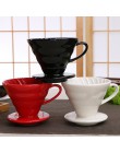 Ceramiczne kroplownik kawowy silnika V60 styl filtr do kawy filiżanka filtrowa stałe wlać ponad ekspres do kawy z oddzielne stoj