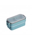 WORTHBUY japońskie pudełko Bento do kuchenki mikrofalowej pszenica słoma dziecko pudełko na lunch szczelne pudełko na lunch Bent