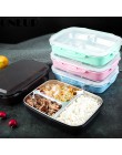 ONEUP Lunch Box ze stali nierdzewnej przenośny piknik biuro szkoła pojemnik na żywność z przegródkami do gotowania w mikrofalówc