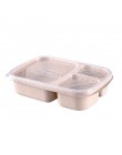 Gorąca pszenicy kuchenka mikrofalowa Bento Lunch Box jedzenie na piknik pojemnik na owoce pudełko do przechowywania dla dzieci d