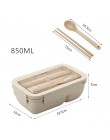 850ml pszenica słoma pudełko na lunch bezpieczne dla zdrowia tworzywa Bento pudełka stołowe naczynia mikrofalowe pojemnik do prz