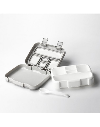 Baispo w mikrofalówce kwadratowy pojemnik na Lunch dla dzieci szczelny pojemnik na żywność z przegródkami BPA za darmo na Lunch 