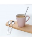 1 sztuk długo obsługiwane łyżka kawy ze stali nierdzewnej lodowy deser łyżeczka do herbaty na piknik akcesoria kuchenne