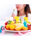 10 sztuk/zestaw Cartoon zwierząt żywności widelec do owoców kreatywny Mini przekąska ciasto deser żywności owoce Pick wykałaczka